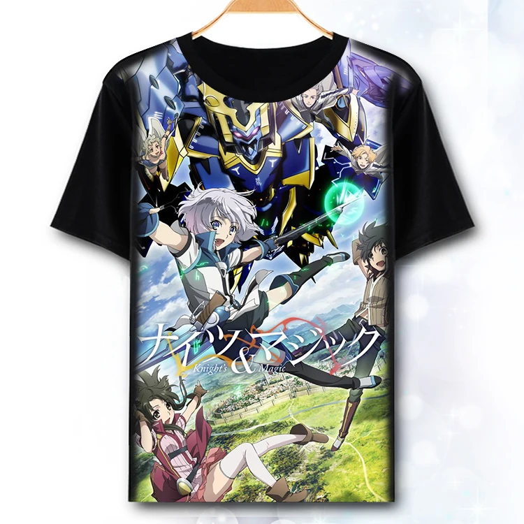 Новая футболка для костюмированной вечеринки рыцарь и магия японская терилен