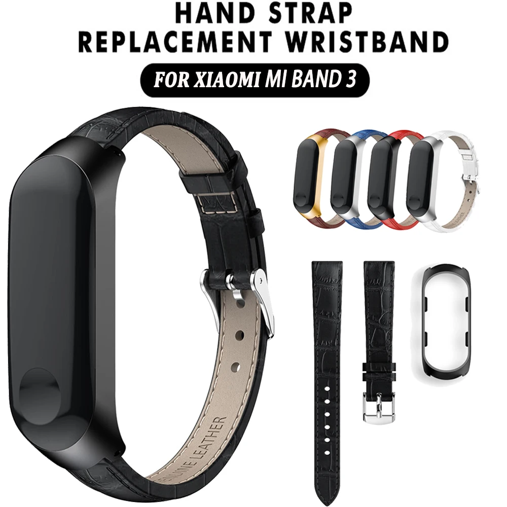 Ремешок для часов Xiaomi Mi Band 3 спортивный кожаный ремешок аксессуары браслета