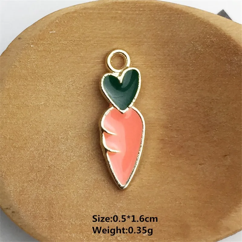 10 шт./лот очаровательные аксессуары из сплава с искусственными фруктами DIY