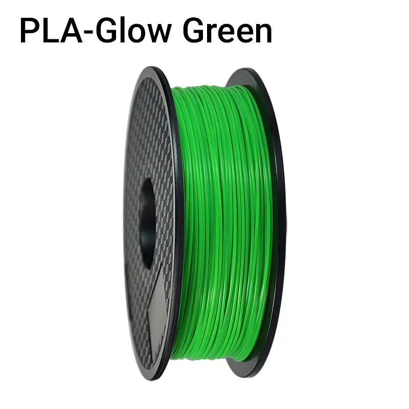 Glow Green TOPZEAL высокое качество PLA 3d принтер нити белого цвета 1,75 мм 1 кг катушка для 3D печати материалов - Цвет: Glow Green