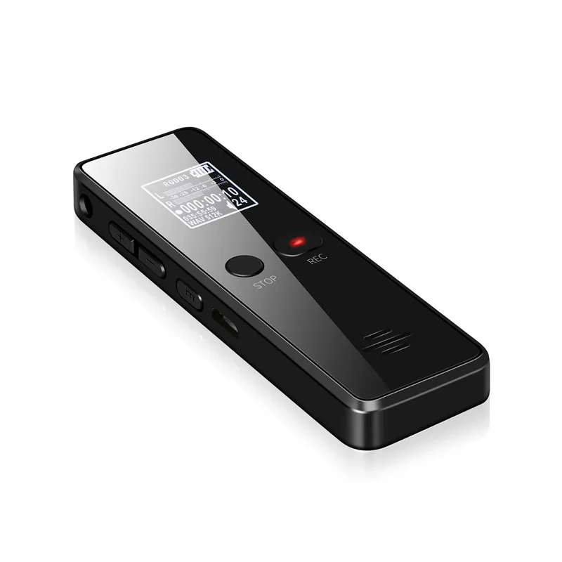 Профессиональный цифровой мини-диктофон 8G с металлическим OLED-дисплеем 1536 кбит/с