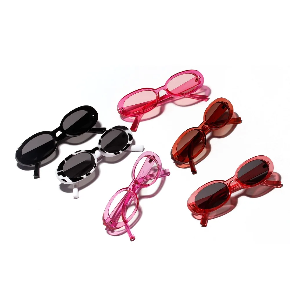 2018 маленькие Овальные Солнцезащитные очки женские кошачьи брендовые