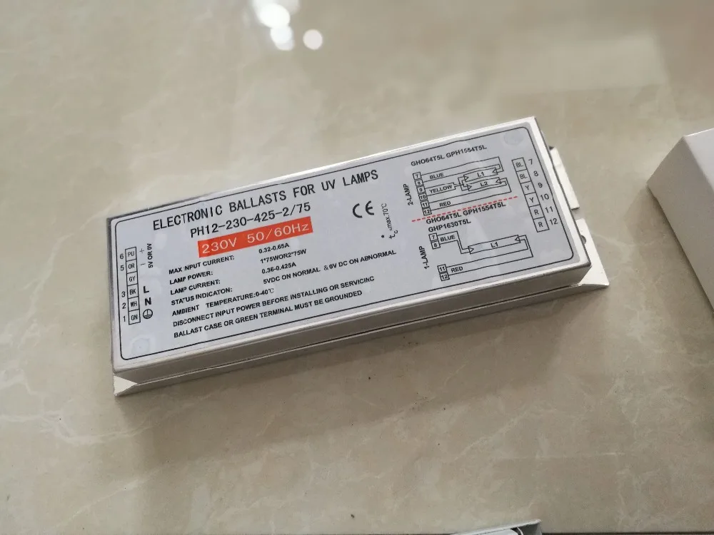150 Вт бактерицидные лампы электронные балласты для УФ-лампы GHO36T5L GPH436/846T5HO TUV
