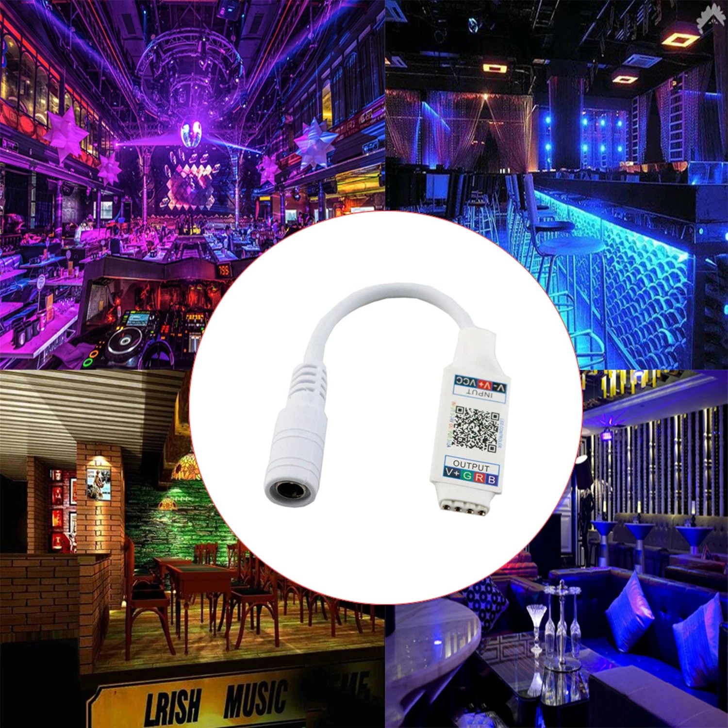 Беспроводной Bluetooth музыкальный RGB контроллер DC5-24V мини умный светильник контроллер Диммер для 5050 3528 RGB Светодиодная лента IL