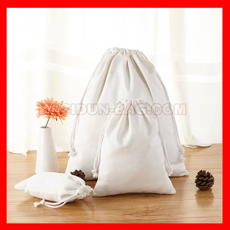 (100pcs/lot)  wholesale eco friendly plain natural cotton string bag