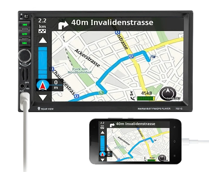 7021G Авторадио автомобильный аудио 2 Din gps навигация 7 ''ЖК сенсорный экран MP5 Авто Радио Стерео Bluetooth FM Автомобильный мультимедийный плеер