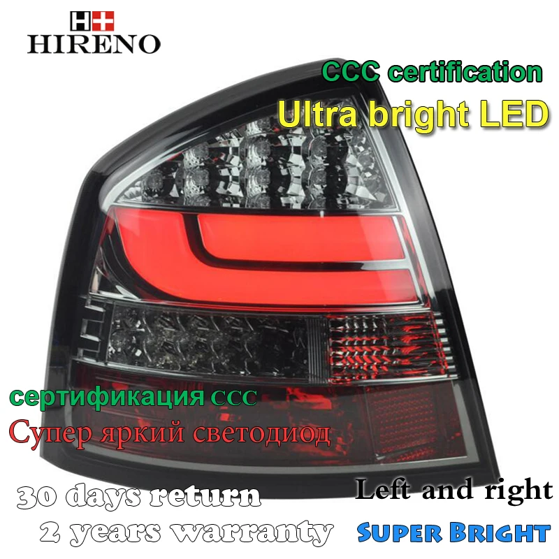 Hireno хвост лампа для Skoda Octavia 2007-12 LED фонарь задний Парковочные тормоза указатели