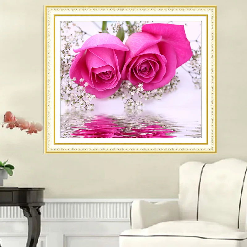 DIY 5D распродажа Алмазная вышивка мозаика нежные и красивые розы свадьба алмазная