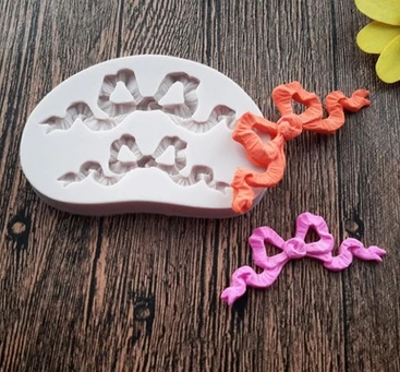 100 шт. Бесплатная доставка форма в форме банта два силиконовая инструменты для