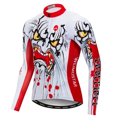 CF0028 Мужская велосипедная майка с длинным рукавом, Мужской Топ MTB, профессиональная команда, Ropa Ciclismo, Майо, рубашки для верховой езды, дышащая белая Экипировка - Цвет: CF0028