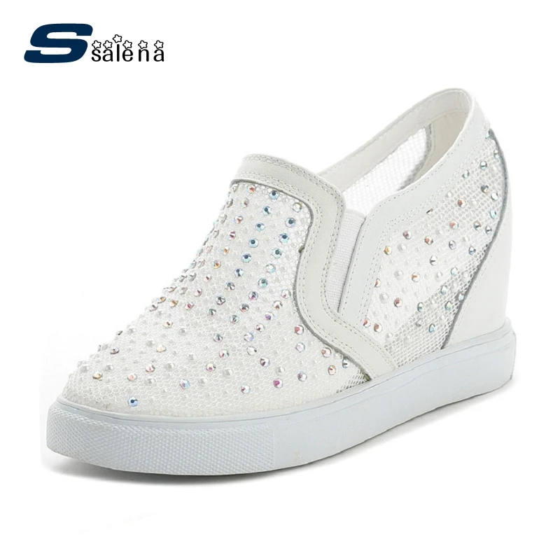 Женские лоферы на платформе модель 2020 года легкий вес новый дизайн сетчатая