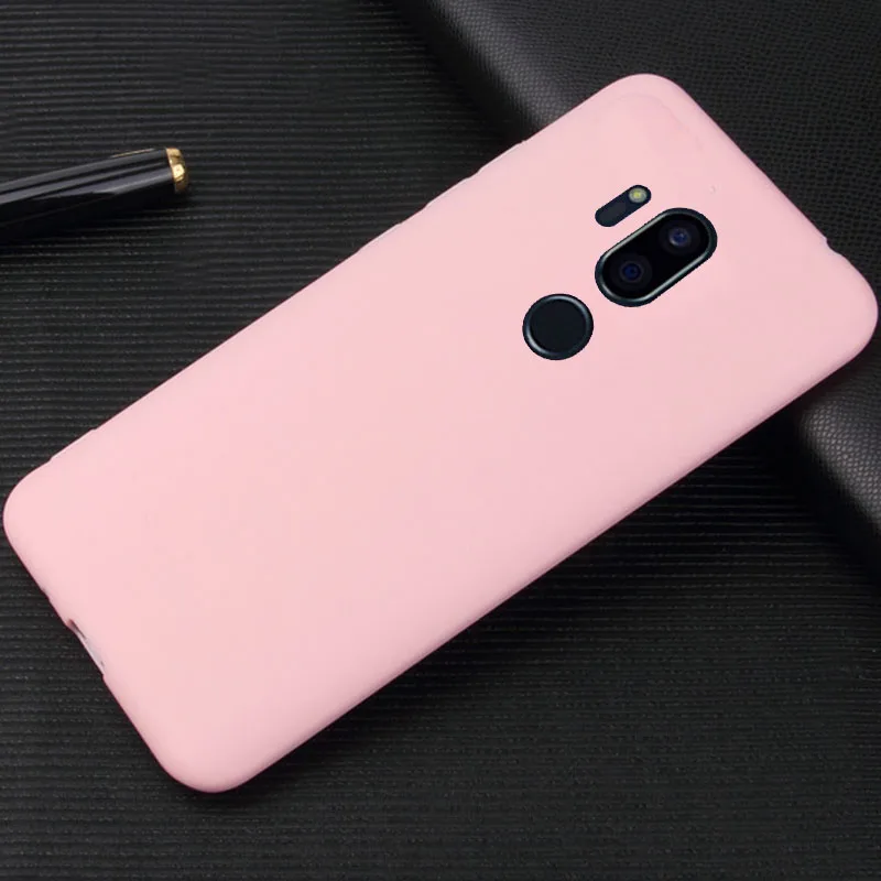 Pink TPU Цвет матовый конфетный, TPU чехол для LG K4 евро K7 K8 K10 K11 плюс Q6 Альфа Q8 ультра тонкий прозрачный мягкий чехол для мобильного телефона - Цвет: Pink TPU