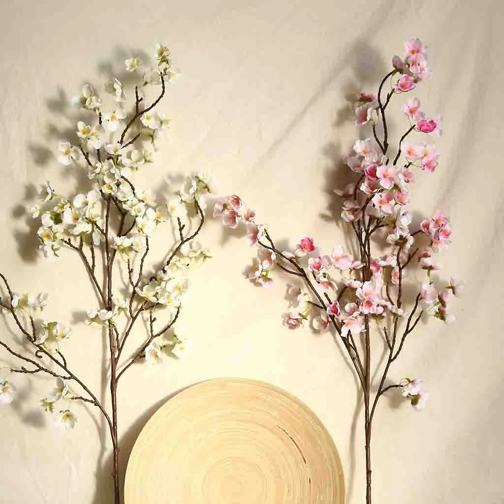 Artificial Cherry Peach Blossom Fake Silk Flower Home Wedding Party Floral Decor Garden High Quality Flowers DIY | Дом и сад