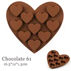 Силиконовая форма для шоколада сделай сам, 10 небольших форм в форме сердца, силиконовые формы для выпечки тортов, печенья, помадки, конфет, силиконовые формы сделай сам