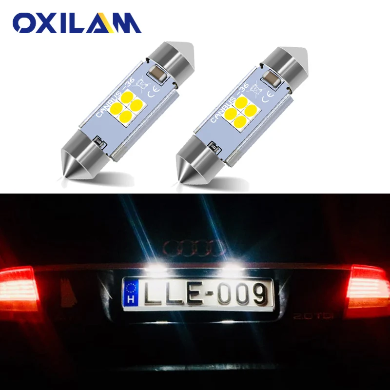 Светодиодный фонарь Canbus 36 мм 6418 C5W для Audi A3 8P 8L A4 B5 B6 A6 C5 C6 A8 D2 TT Q3 Q5 Q7 S4 S2 2