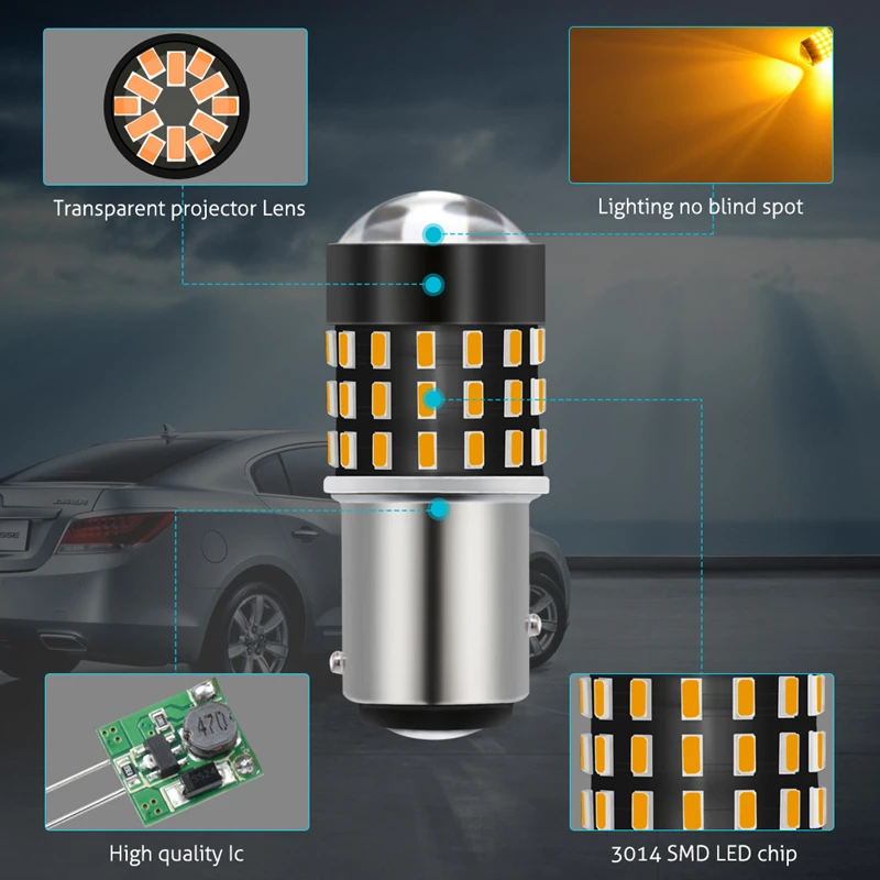 TUINCYN 2 шт. 1157 BAY15D Светодиодные лампы P21/5 Вт 3014SMD Автомобильные светодиодные стоп