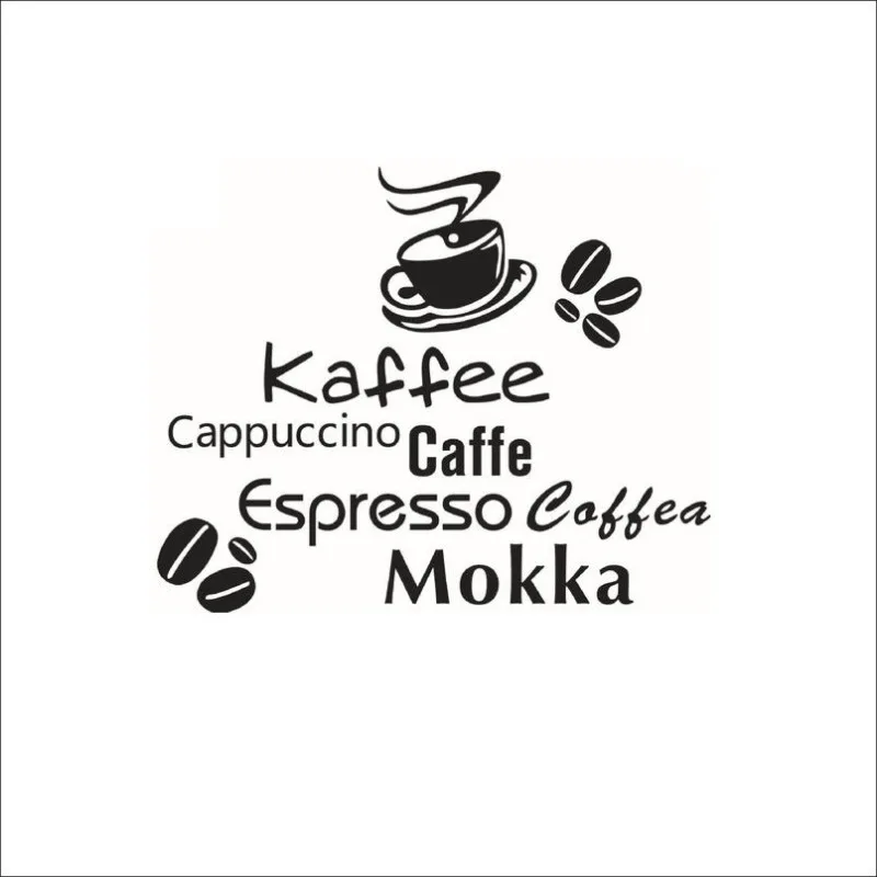 Декоративные настенные наклейки для кофейного ресторана Дом и сад