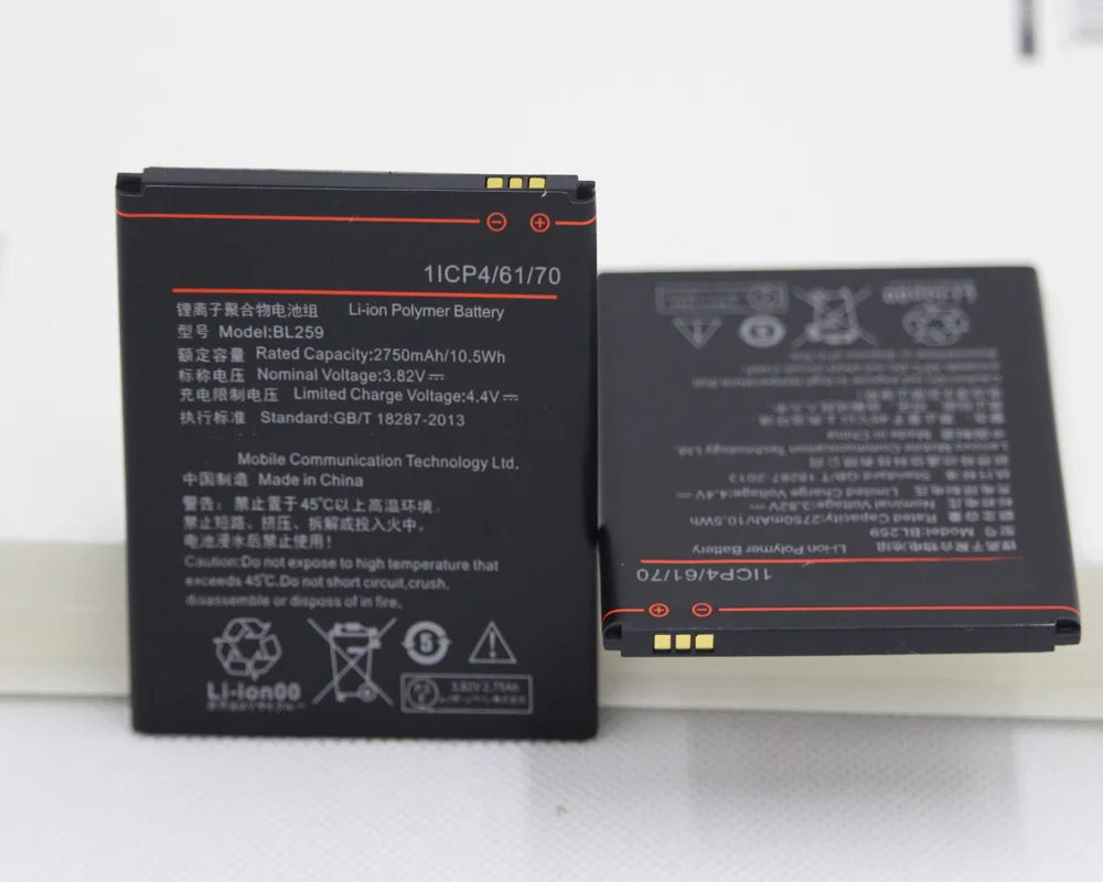 20 шт./лот мобильный телефон Крышка батарейного отсека для Lenovo BL259 Lemon 3 3S K32C30 K32c36 Vibe
