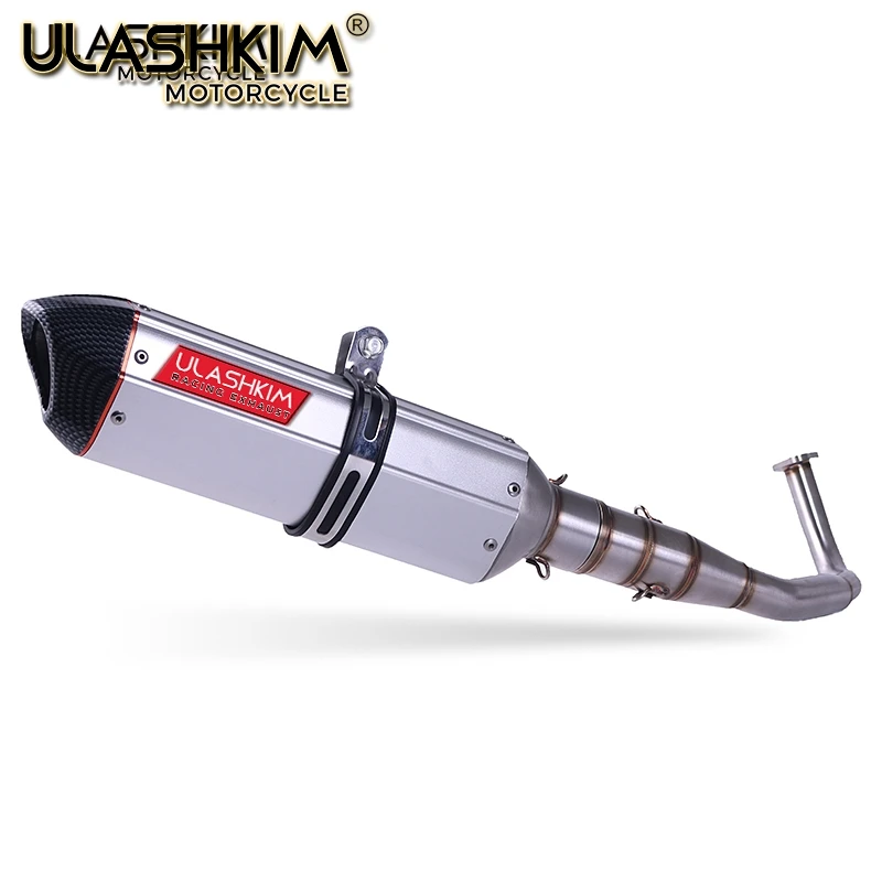 

SH150 SH 125 150I Motorcycle Exhaust Mascape Full System Slip On Middle Link Pipe Muffler For Honda SH125 SH150i SH125i
