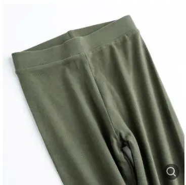 Thick Green Babbytoro женские теплые толстые и тонкие хлопковые Высокая талия широкий пояс карамельный цвет коричневый кофе зеленый плюс размер 4XL 3XL L джеггинсы - Цвет: Thick Green