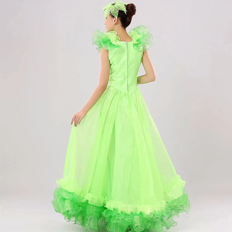 Юбка для фламенко взрослых испанских танцев девушек костюм размеры S 3XL|dresses