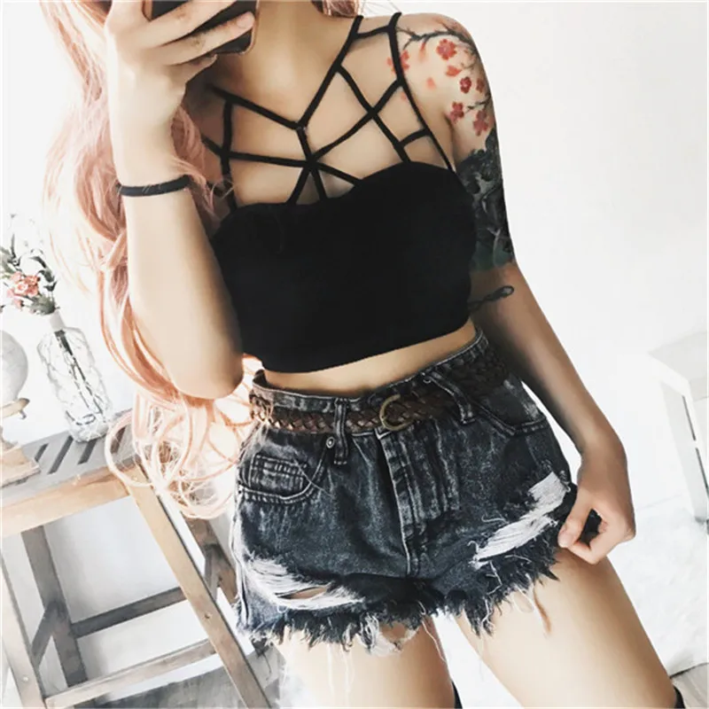 2018 Модный женский Сексапильный кружевной Бралетт бюстье укороченный топ