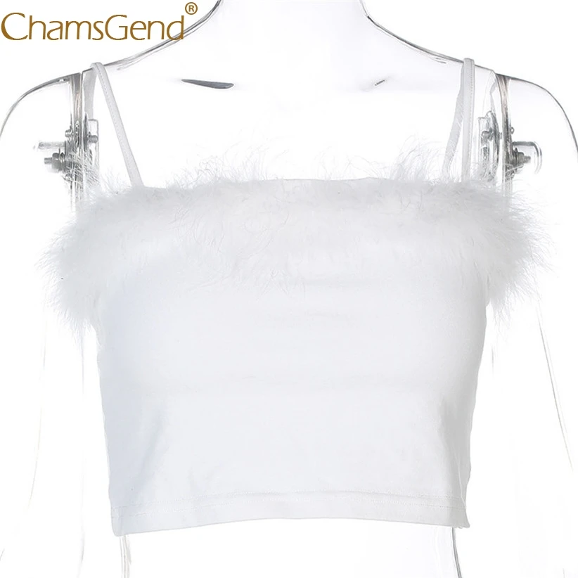 Рубашка Chamsgend новый дизайн женская модная пушистая блузка женский сексуальный