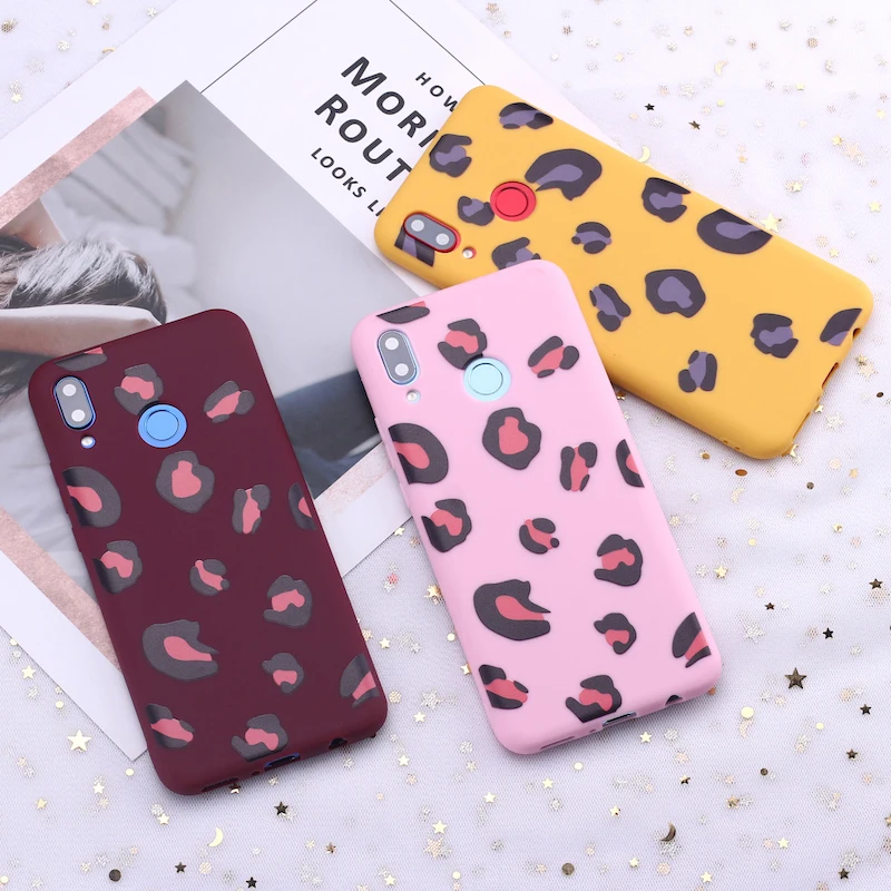 Силиконовый чехол с леопардовым принтом для Xiaomi Mi Redmi Note 5 6 7 8 9 10 lite Pro Plus|Бамперы| |