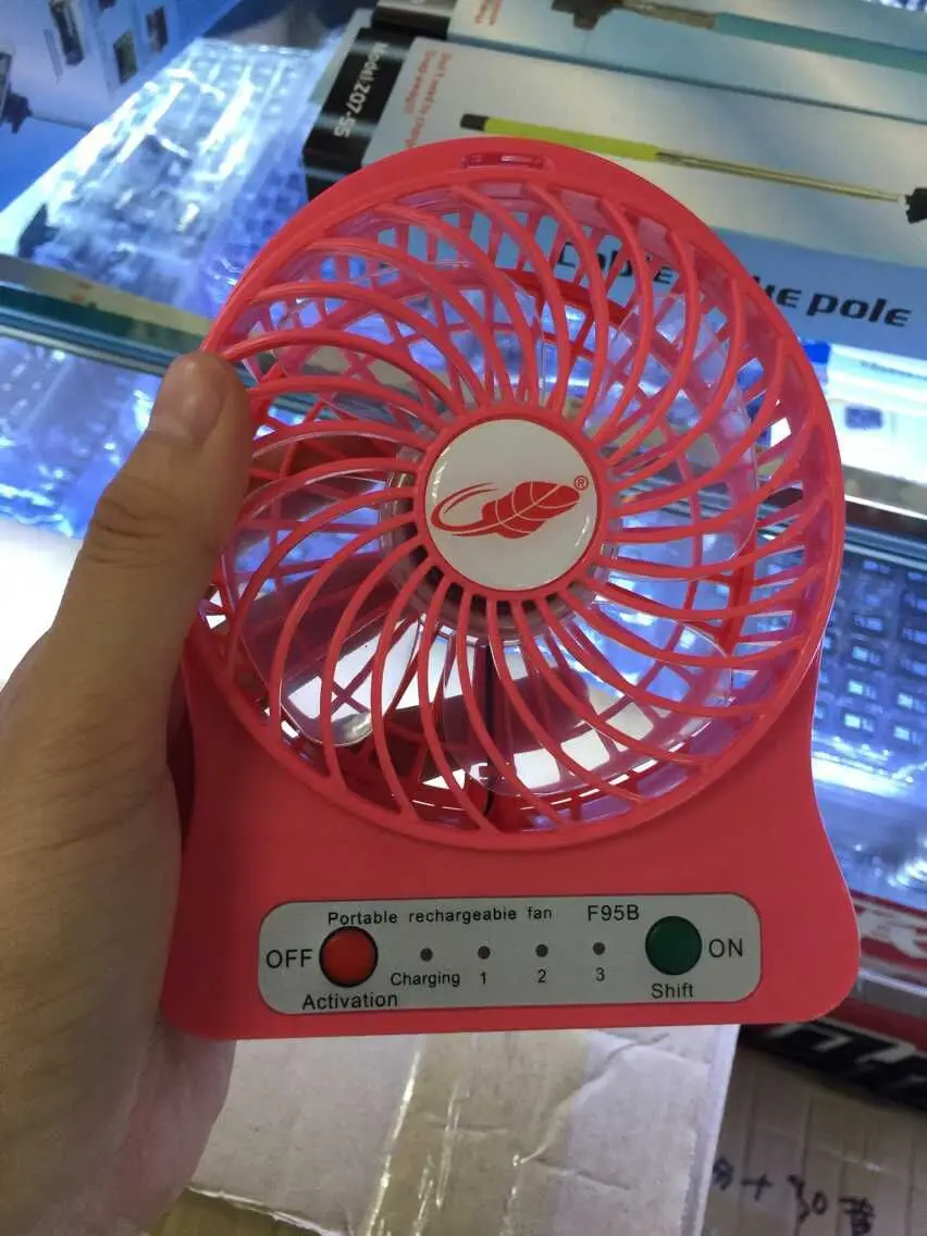 Multi-color мини вентилятор сильный ветер аккумуляторная USB портативный охлаждения