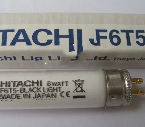 Для 2PSC HITACHI F6T5 черный светильник 6W люминесцентная лампа трубка, 6 Вт 365nm лампочка 