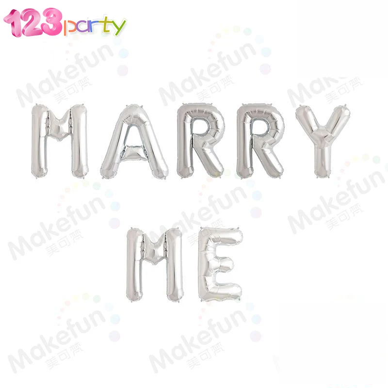 1 комплект Свадебные Воздушные шары из алюминиевой фольги с надписью Marry Me