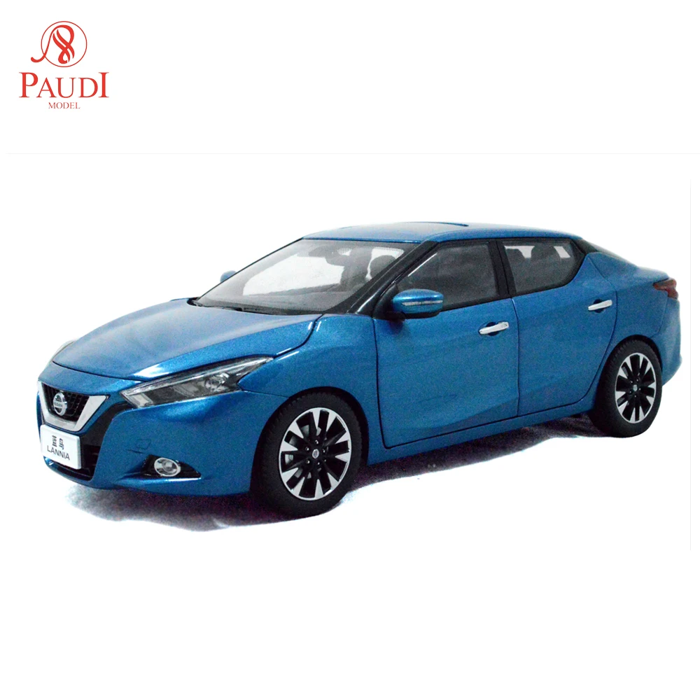 

1/18 1:18 1 18 масштаб Nissan Lannia (Maxima) 2015 синяя статическая имитация отлитый под давлением Миниатюрная модель автомобиля коллекции подарков