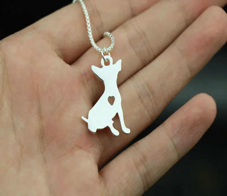 Фото 1 шт. модное милое ожерелье чихуахуа металлическая подвеска в виде собаки