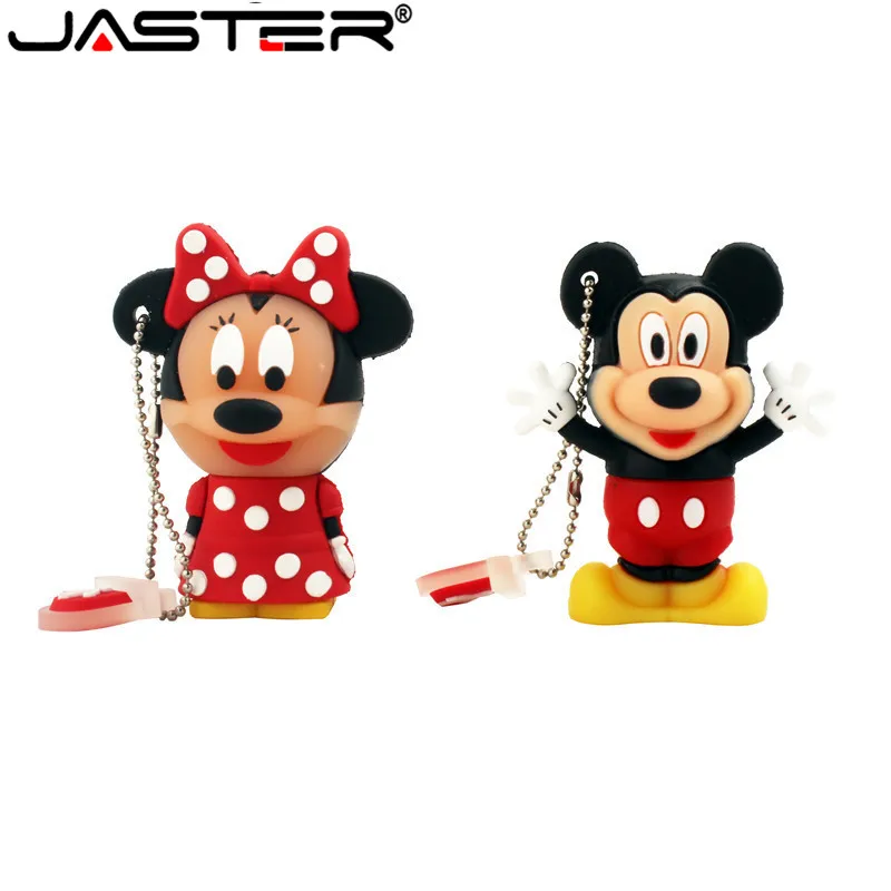 JASTER мышь Микки и Минни USB флеш-накопитель животные мультфильм pendrive 4 GB/8 GB/16 GB/32 GB/64 GB/memory stick u диск