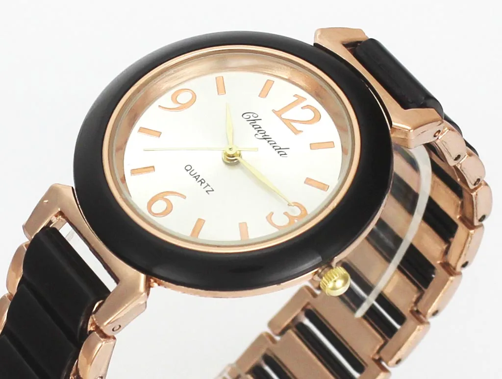 Женская цепочка из нержавеющей стали модное белое черное ожерелье кварцевые