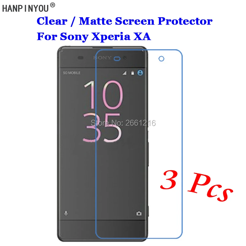 3 шт./лот для Sony Xperia XA / Dual 5 0 дюйма Новая прозрачная/Антибликовая матовая защитная