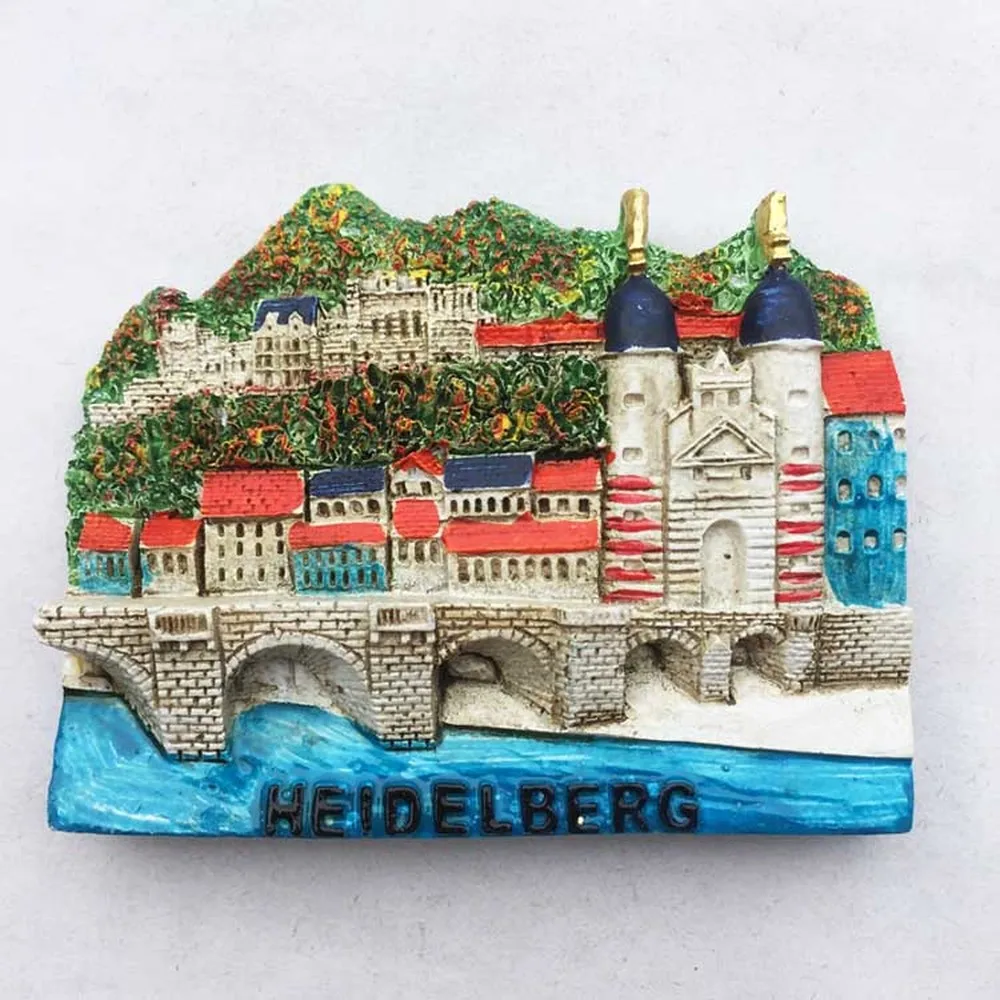 3D Heidelberg BABELEMI из смолы туристические сувениры Германии магниты на холодильник