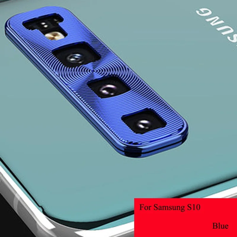S10 blue Для samsung Galaxy S10 Plus s10lite s10e Металлический Алюминиевый задний чехол для объектива камеры полное покрытие защитное кольцо новинка - Цвет: S10 blue