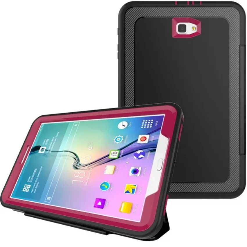 Чехол для Samsung Galaxy Tab A 10,1 T580 T585 дети Безопасный ударопрочный каучук чехол для полной защиты для SM-T585 Защитная пленка для экрана+ ручка