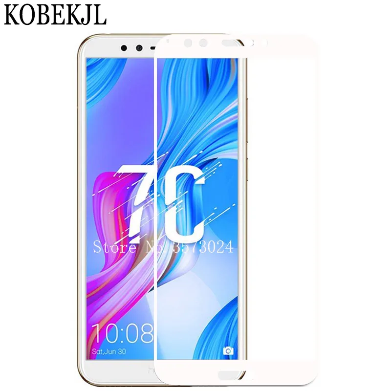 Закаленное стекло для huawei Honor 7C, защита экрана huawei Honor 7C 7 C, AUM-L41, русская версия, 5,7 дюймов, полное покрытие, стеклянная пленка