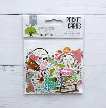 104pcs Midodo позолоченная цветная тематическая коллекция, картонная бумага для скрапбукинга, планировщик, Декор, сделай сам, альбом, ремесло - Цвет: 104pcs