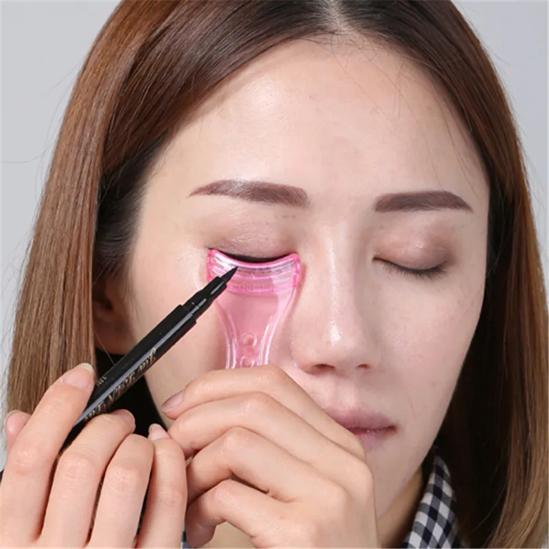 2 шт./лот для женщин Professional подводка глаз Шаблон трафарет ресниц направляющее