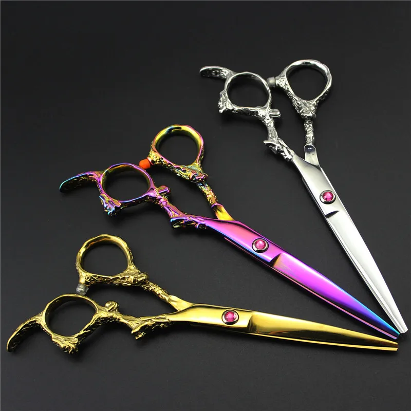 Фиолетовый дракон 6 дюймов ручка дракона Профессиональные Парикмахерские