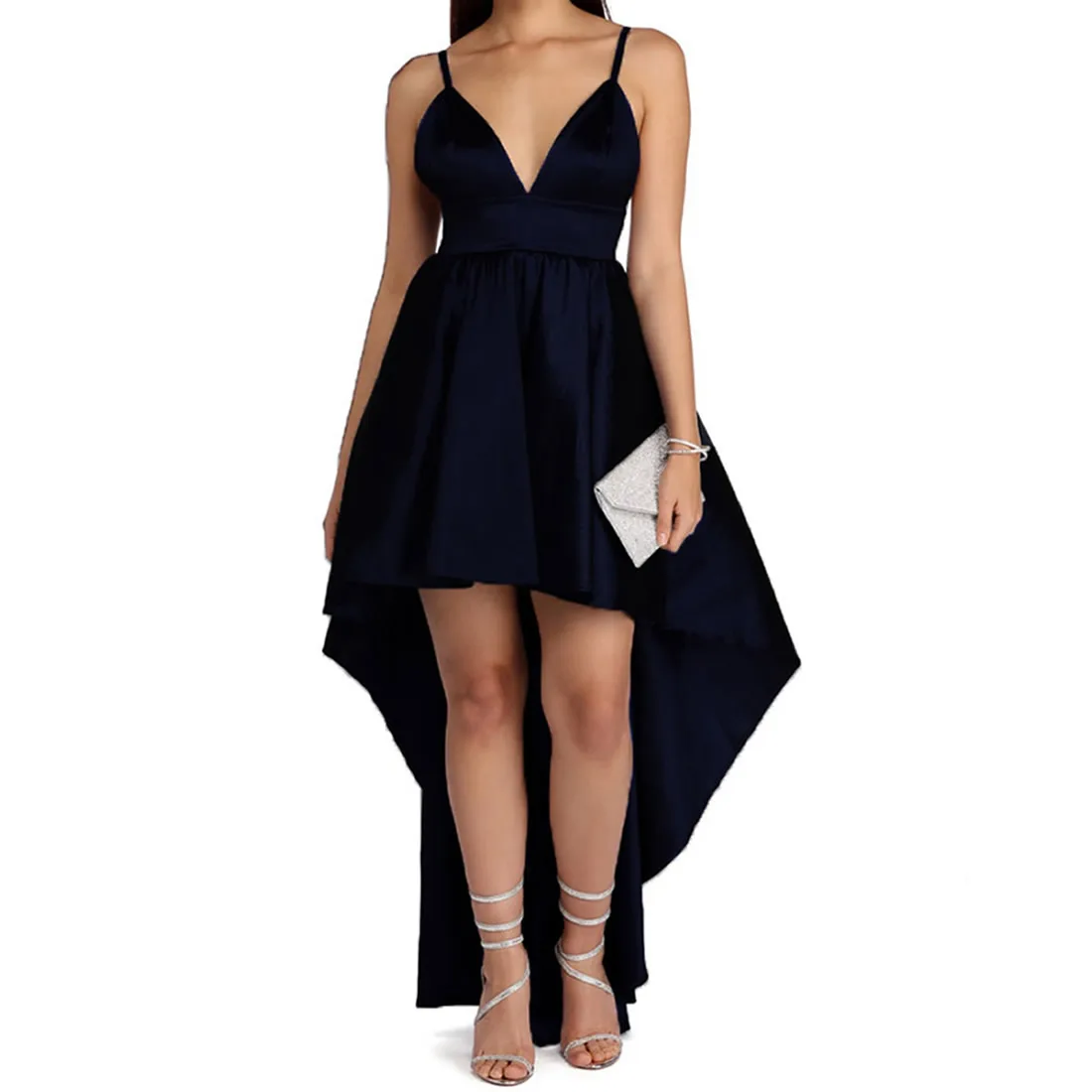 Летнее Сексуальное Женское Платье на тонких бретельках вечернее платье