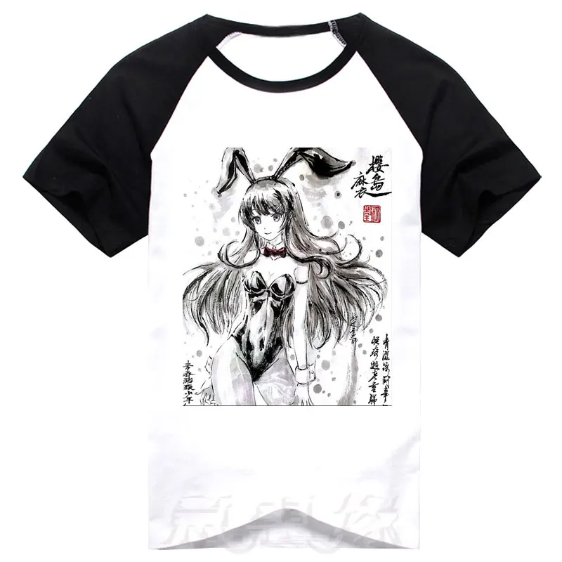 11 Аниме «Seishun Buta Yarou wa Bunny Girl Senpai no Yume wo Minai», футболка для косплея, футболки, топы - Цвет: 11