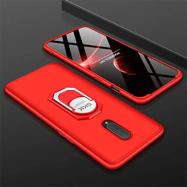 red 9 цветов, чехол для Oneplus 7 Pro, роскошный защитный чехол, полное защитное кольцо, противоударный чехол для телефона, чехол для Oneplus 6 6T 5 5T - Цвет: red