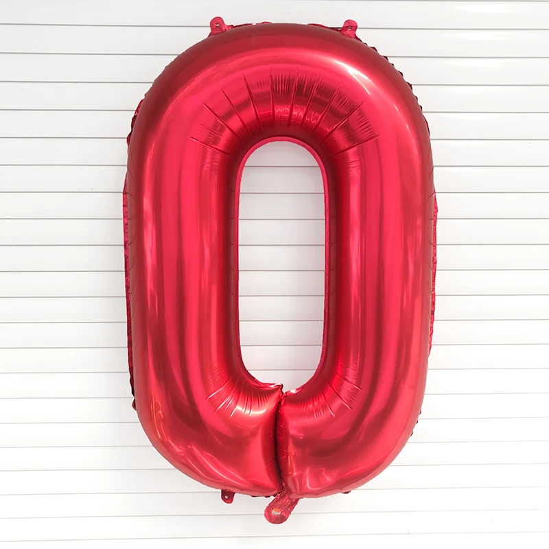 40-дюймовый воздушный шар с цифрами золотой серебряный розовое золото фольга