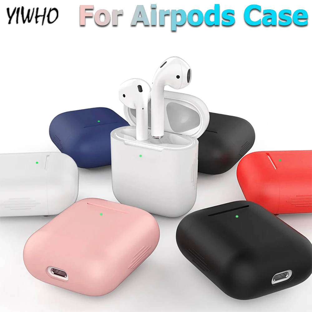 Силиконовый защитный чехол для Apple AirPods, беспроводная Крышка для наушников AirPod 2 1, аксессуары для наушников Air Pods, защитная оболочка