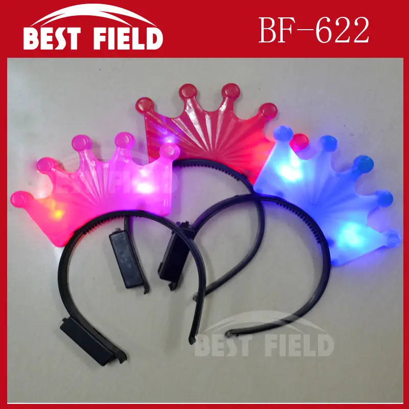 Бесплатная доставка 10 шт./партия светодиодная головная повязка в виде короны