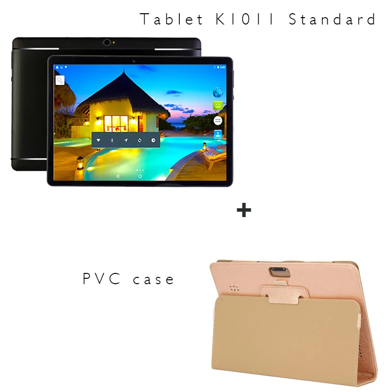 K1011 ADD PVC case Многоязычный 4G телефон Восьмиядерный 4G+ 64G планшетный ПК Android7.0 AIE 8000mAh 1920x1200 ips экран 12MP gps Bluetooth планшеты 10,1'' - Комплект: K1011 ADD PVC case